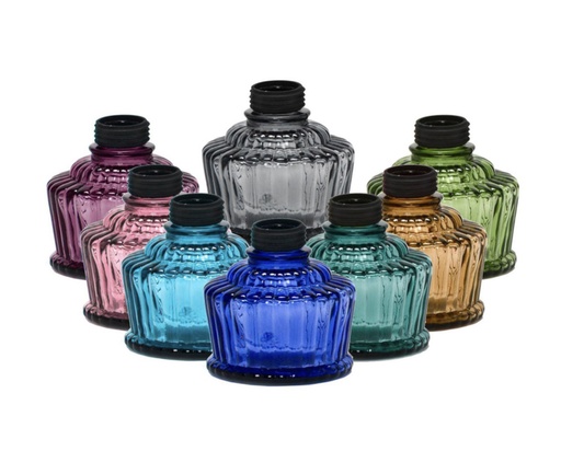 [ITM300720013322] MYA BASE GLASS HOOKAH ASSORTED COLORS