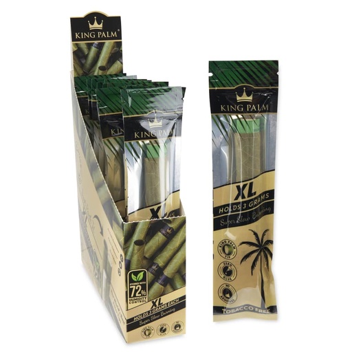 [KING-06165] KING PALM SINGLE XL PRE-ROLLED CONE BOX OF 10
