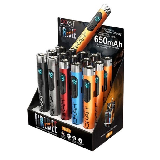 [LOOK-07147] LOOKAH FIREBEE 510 THREAD STICK BATTERY 15CT DISPLAY