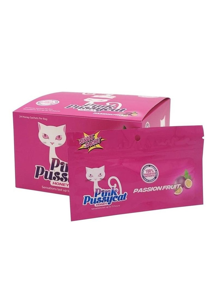 PINK PUSSYCAT PASSION FRUIT HONEY SENSUAL ENHANCEMENT BOX OF 24