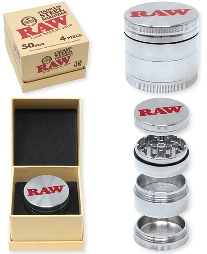 [RAW-04037] RAW STAINLESS STEEL SHREDDER 4 PART 50MM