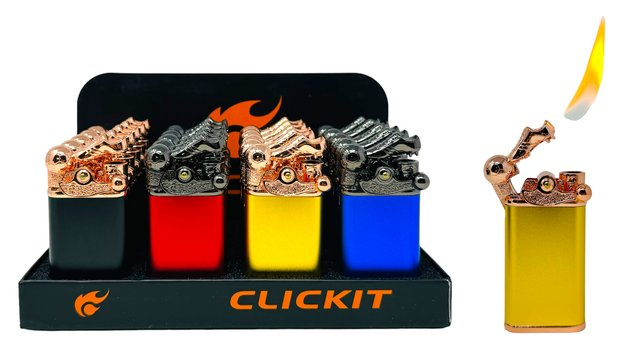 CLICKIT SOCCER BALL 2 IN 1 TORCH & FLAME LIGHTER GH-7266-1Z BOX OF 20