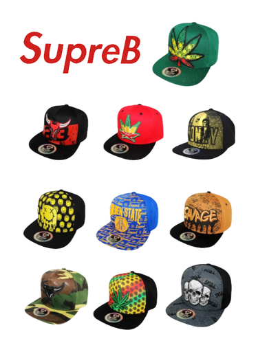 [SUPR-06964] SUPREB SNAPBACK CAP ASSORTED DESIGNS