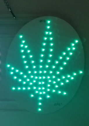 [BUS-03726] BUSINESS IMAGE SIGN LED (LEAF) DESIGN