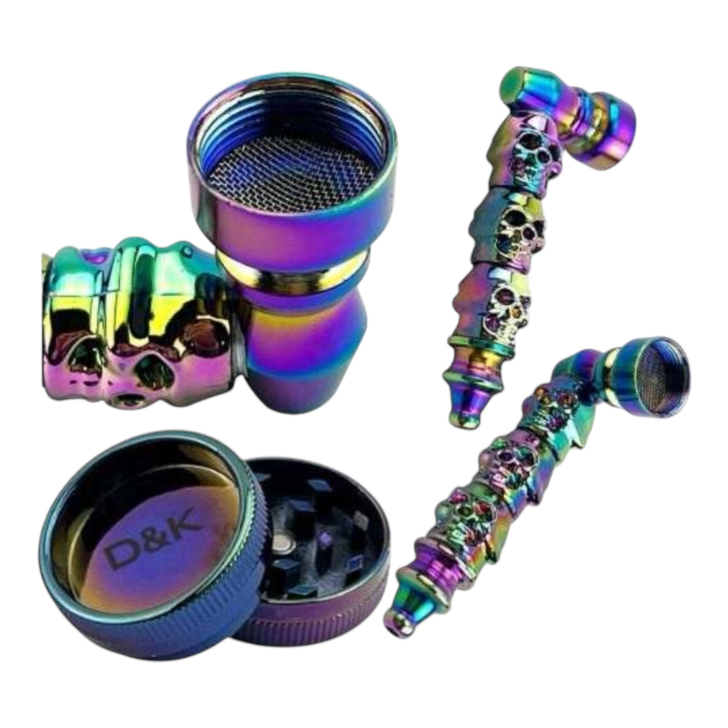 D&K DENGKE DK8182EA RAINBOW 3 IN 1 SMOKING SET 24CT
