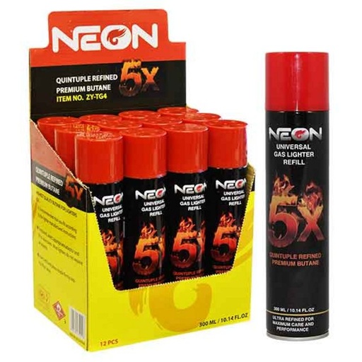 [Temp-HAM-003528] NEON 5X PREMIUM BUTANE 300ML BOX OF 12