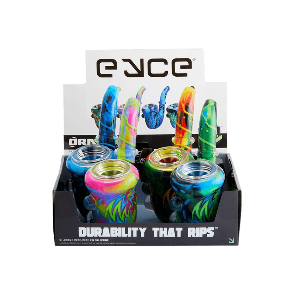 EYCE ORAFLEX SHERLOCK SPOON SILICONE PIPE BOX OF 4