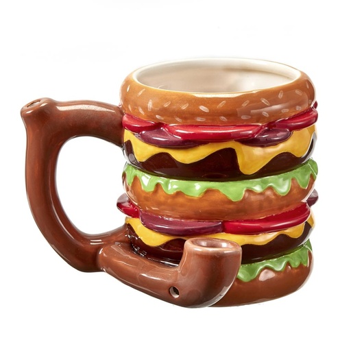 [FAS-00408] FASHIONCRAFT CERAMIC BURGER PIPE MUG #82408