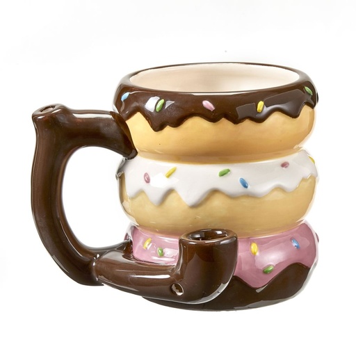 [FAS-00412] FASHIONCRAFT CERAMIC DONUT PIPE MUG #82432