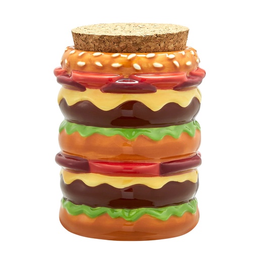 [FAS-00426] FASHIONCRAFT CERAMIC CHEESEBURGER STASH JAR #88068