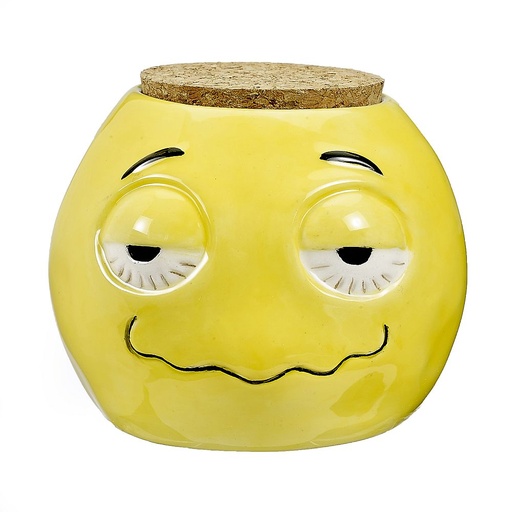 [FAS-00434] FASHIONCRAFT CERAMIC STONED EMOJI STASH JAR #88132