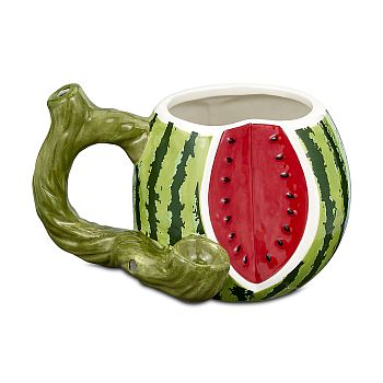 [FASH-05990] FASHIONCRAFT CERAMIC WATERMELON MUG #88168