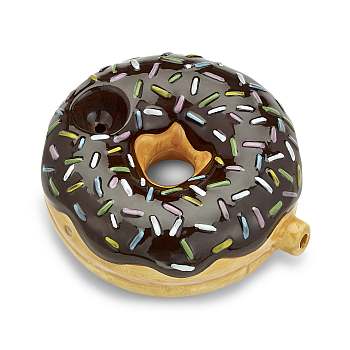 [FASH-06034] FASHIONCRAFT CERAMIC CHOCOLATE DONUT PIPE #82559
