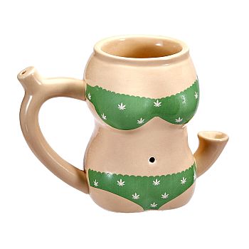 [FASH-06038] FASHIONCRAFT CERAMIC GREEN BIKINI MUG #82471