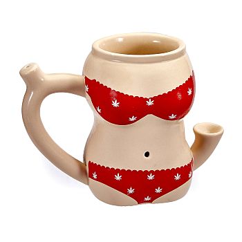 [FASH-06040] FASHIONCRAFT CERAMIC RED BIKINI MUG #82472