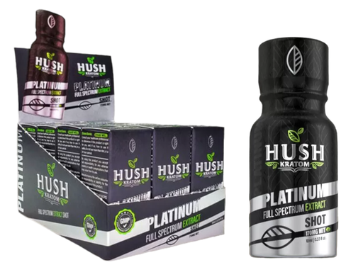 [HUSH-16957] HUSH PLATINUM EXTRACT KRATOM SHOTS 10ML BOX OF 12