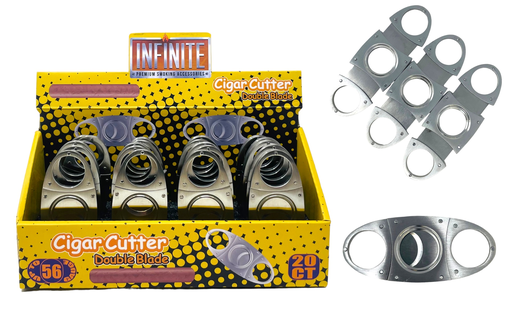 [INFI-14763] INFINITE METAL CIGAR CUTTER BOX OF 20 #XJD-12