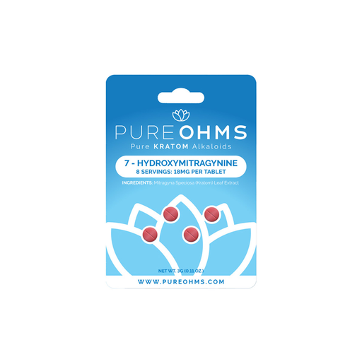 [Temp-HAM-004007] PURE OHMS 18MG 7-HYDROXY KRATOM AKALOIDS CAPSULES 4CT