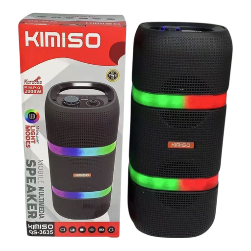 [Temp-HAM-004183] RGB COLOR LIGHT KARAOKE BLUETOOTH SPEAKER QS-3636