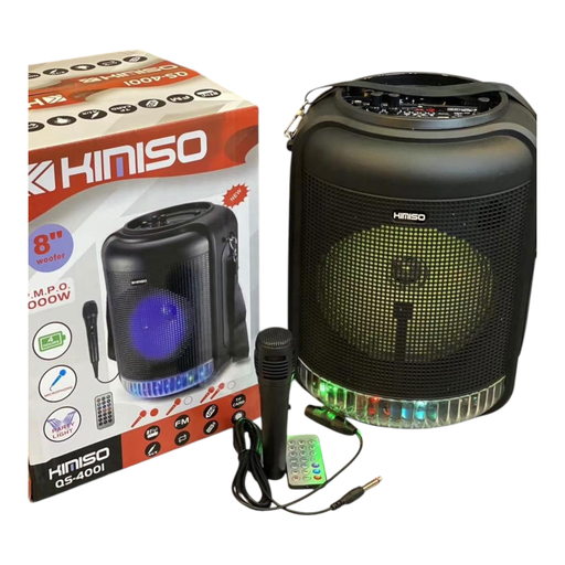 [Temp-HAM-004232] ROUND LED BLUETOOTH SPEAKER WITH MICROPHONE QS-4001