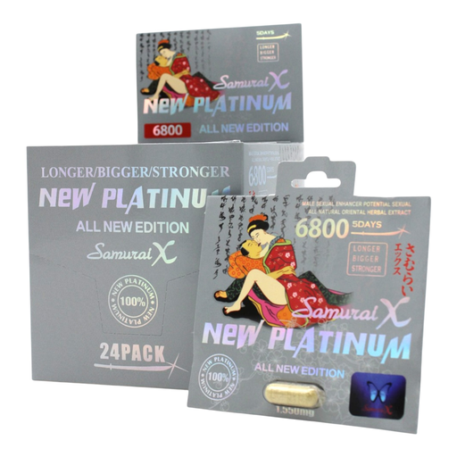 [Temp-HAM-004264] SAMURAI X NEW PLATINUM GRAY 6800MG BOX OF 24