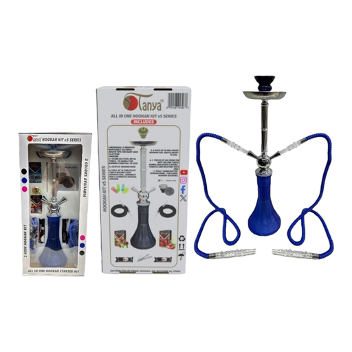 [Temp-HAM-004620] TANYA 2 HOSE V5 SERIES HOOKAH KIT ASSORTED COLORS
