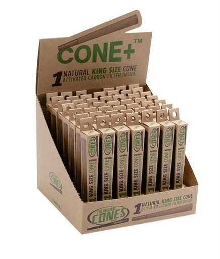 [Temp-HAM-004641] THE ORIGINAL CONES CONE+ NATURAL KING SIZE CONE 1CT BOX OF 48