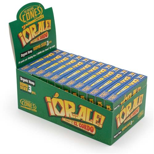 [Temp-HAM-004646] THE ORIGINAL CONES ORALE! ORGANIC HEMP BOMB SIZE 3CT BOX OF 24