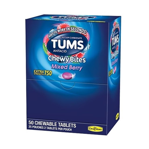[Temp-HAM-004765] TUMS ANTACID CHEWY BITES 2CT BOX OF 25