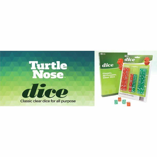 [Temp-HAM-004771] TURTLE NOSE CLASSIC ALL-PURPOSE CLEAR DICE BOX OF 48