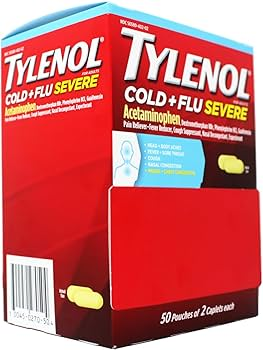 [Temp-HAM-004782] TYLENOL COLD + FLU SEVERE 2CT BOX OF 50