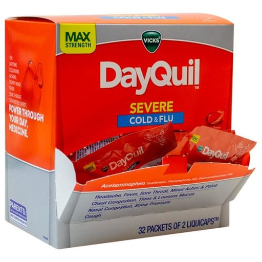 [Temp-HAM-004960] VICKS DAYQUIL SEVERE COLD & FLU 2CT BOX OF 32