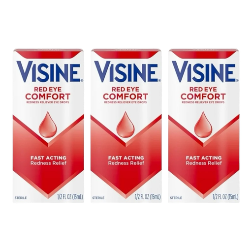 [Temp-HAM-005019] VISINE RED EYE COMFORT REDNESS RELIEF 0.5OZ BOX OF 3