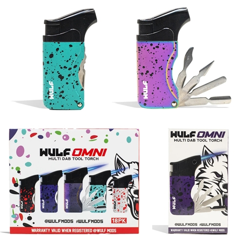 [Temp-HAM-005287] WULF OMNI MULTI DAB TOOL TORCH LIGHTER BOX OF 9