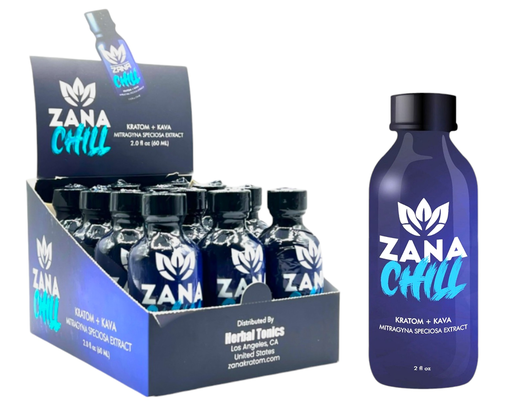 [Temp-HAM-005465] ZANA CHILL KRATOM + KAVA SHOTS BOX OF 12