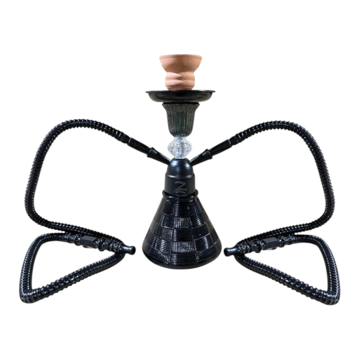 [Temp-HAM-005482] ZEBRA RODMAN 2 HOSE HOOKAH ASSORTED COLORS