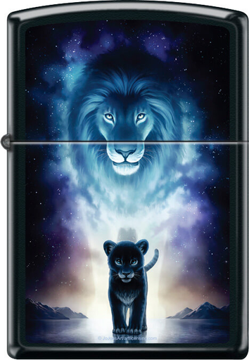 [Temp-HAM-005515] ZIPPO LIGHTER A KINGS PATH LION DESIGN