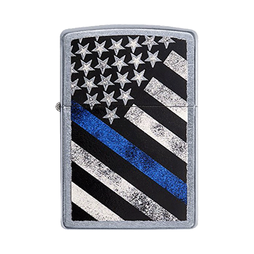 [Temp-HAM-005517] ZIPPO LIGHTER AMERICAN BLUE LINE DESIGN