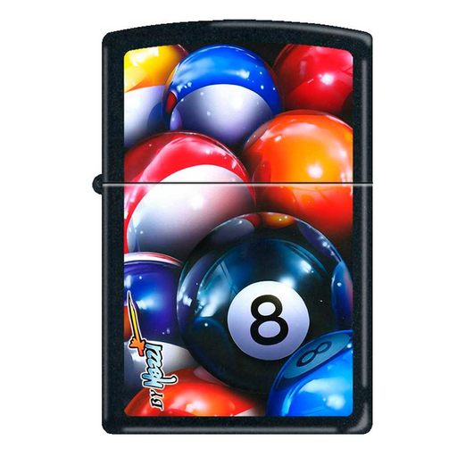 [Temp-HAM-005560] ZIPPO LIGHTER MAZZI 8 BALL DESIGN