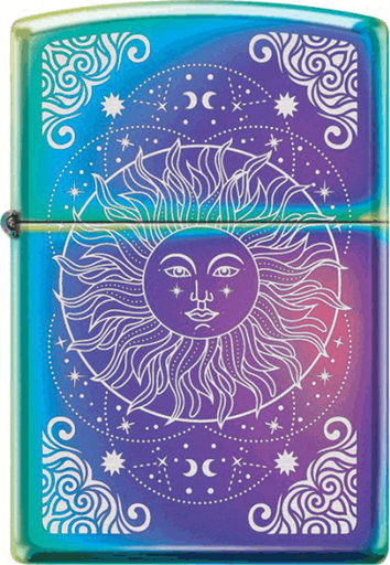 [Temp-HAM-005578] ZIPPO LIGHTER SUN CELESTIAL DESIGN