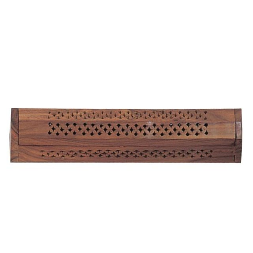 [WILD-22486] WILD BERRY CARVED FANCY BOX INCENSE COFFIN BOX OF 2 #XXFCC