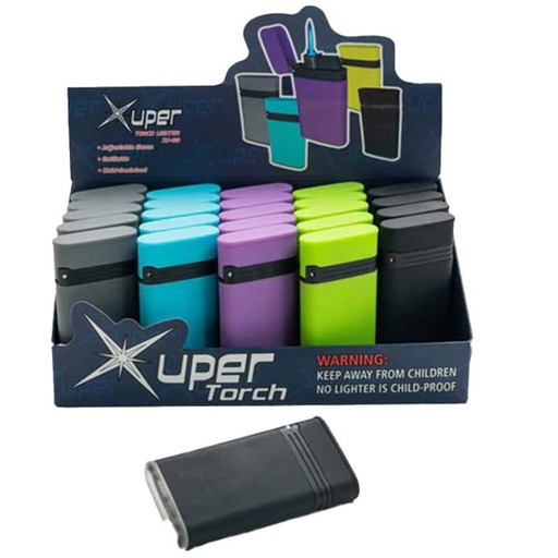 [XUPE-26208] XUPER FLIP TOP NEON TORCH LIGHTER 98-1166 BOX OF 25