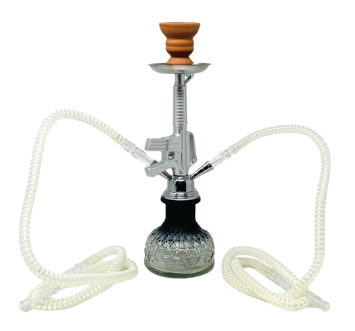 [ZEBR-19211] ZEBRA M16 2 HOSE HOOKAH ASSORTED COLORS
