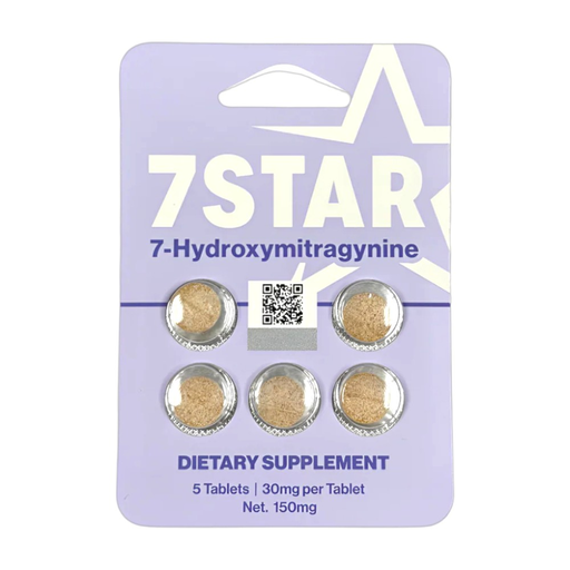 7 STAR 30MG 7-HYDROXY SUPPLEMENT TABLETS 5CT