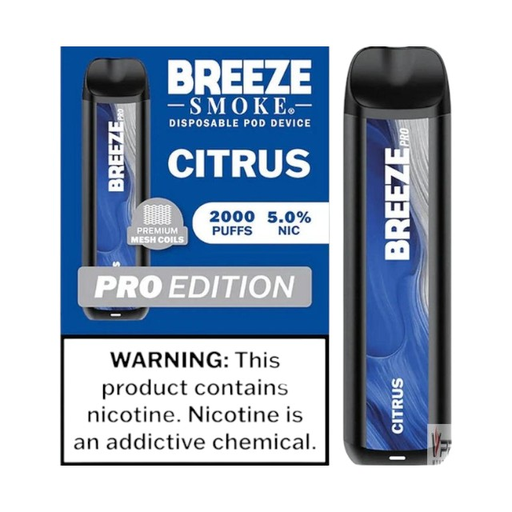 BREEZE SMOKE PRO EDITION 5% DISPOSABLE 2000 PUFFS BOX OF 10