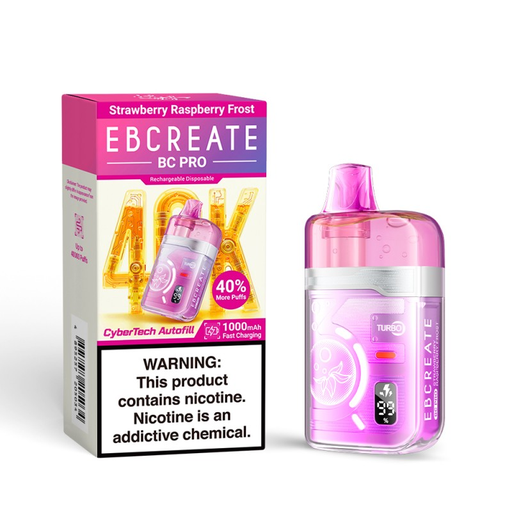 EBCREATE BC PRO 5% DISPOSABLE 40000 PUFFS BOX OF 5