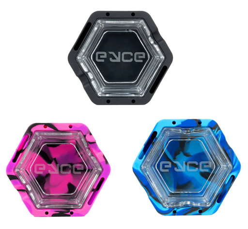 EYCE GLASS SILICONE ASHTRAY