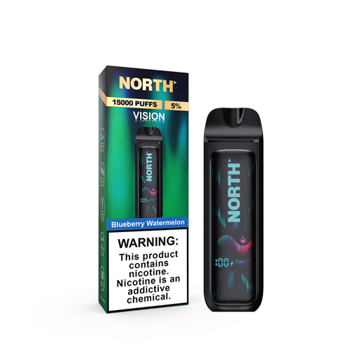 NORTH VISION 5% DISPOSABLE 15000 PUFFS BOX OF 5