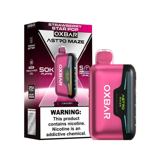 OXBAR ASTRO MAZE 5% DISPOSABLE 50000 PUFFS BOX OF 5