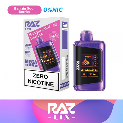 RAZ LTX 25K ZERO NICOTINE DISPOSABLE BOX OF 5
